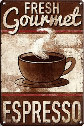 Home Bar Lounge - CN-Tin Sign Drinks Gourmet Espresso Coffee