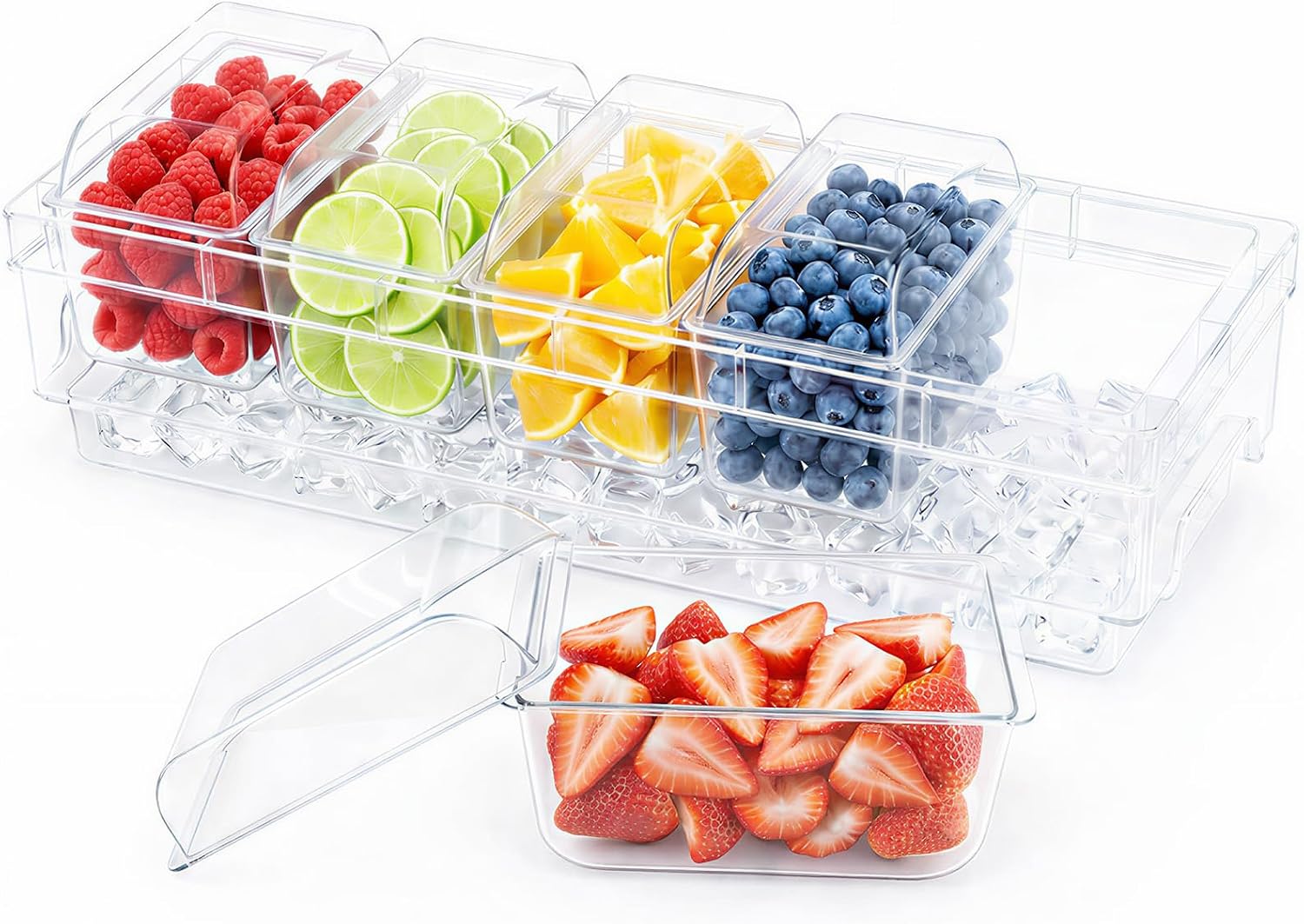 Garnish Tray Set - Homiva Store Lifewit Chilled Condiment Containers