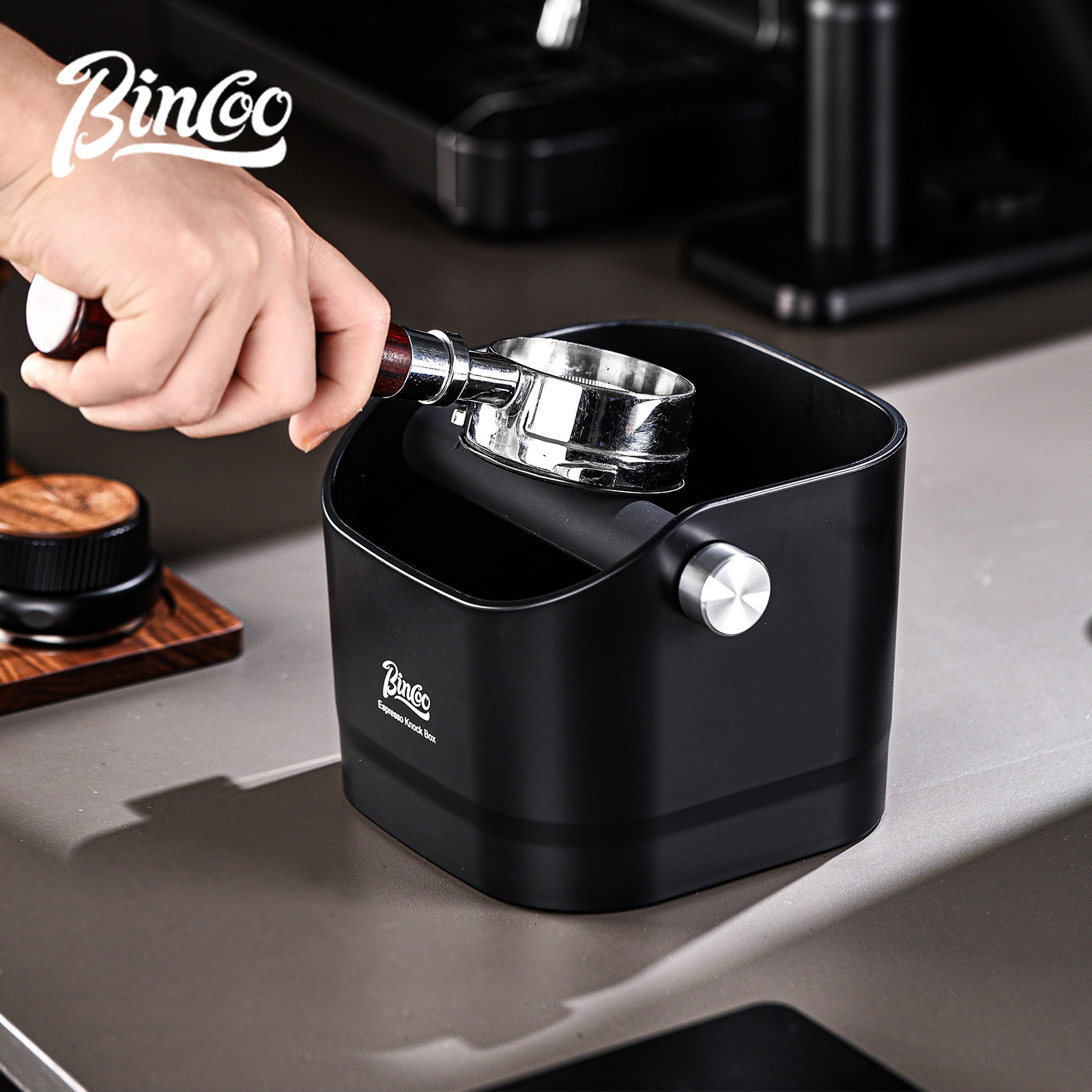 Home Barista - Bincoo 1.6L Square Coffee Knock Box