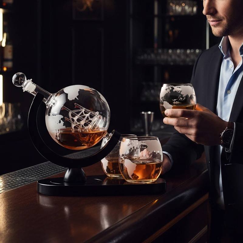 Creative Globe Decanter Set wi - Decanter Globe Set incelemesi ve fiyatı