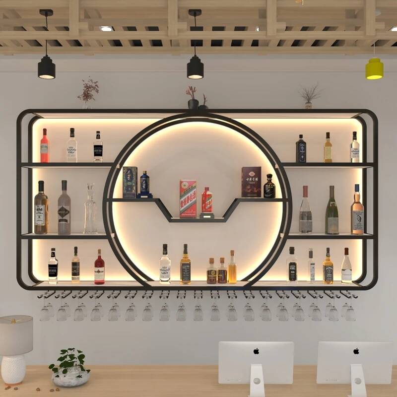 Wine Nightclub Display Cabinet - Home Bar Shelves incelemesi ve fiyatı
