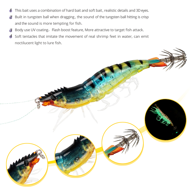 Squid Jig Lures Luminous 9cm 1 - Jigger Double Sided incelemesi ve fiyatı