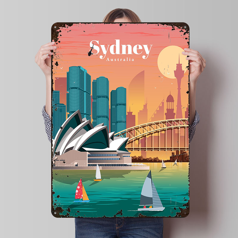 Sydney Poster Wall Art Retro V - Home Bar Sydney incelemesi ve fiyatı