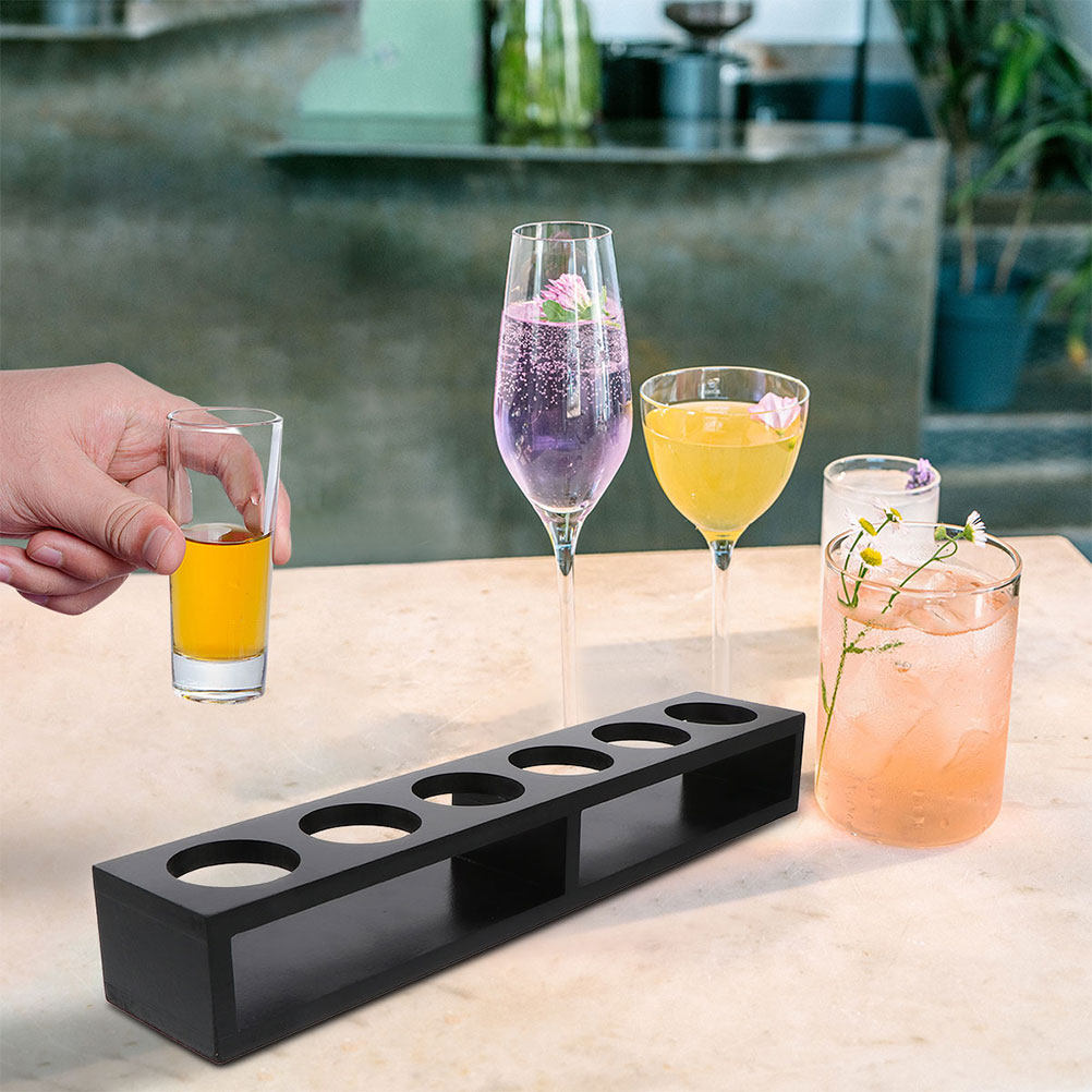 2Pcs Shot Glasses Rack Wooden  - Home Bar Stand incelemesi ve fiyatı