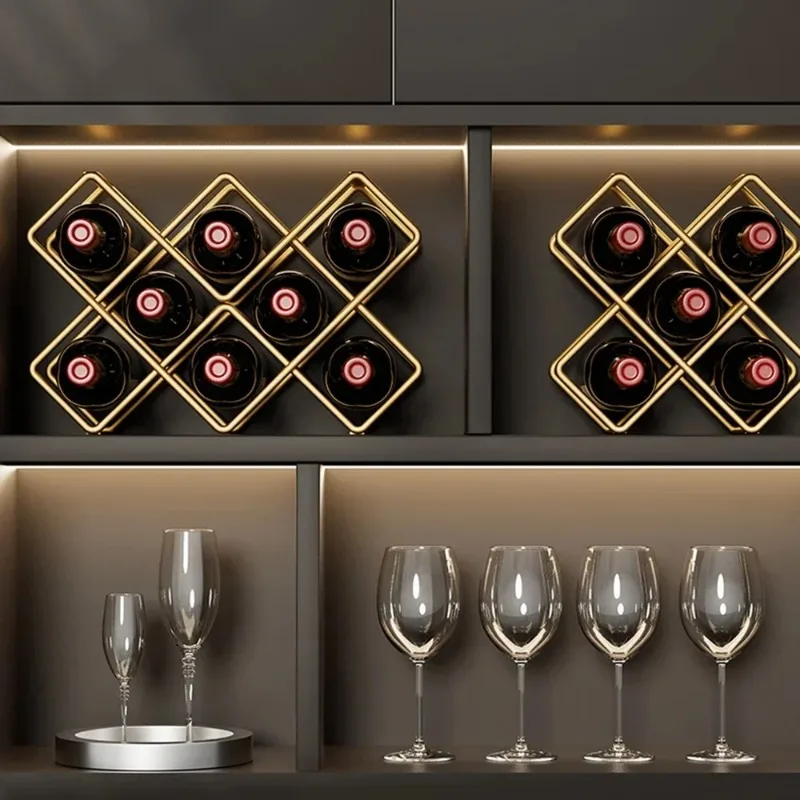 5 Grid Iron Metal Wine Rack Re - Home Bar And Cabinet incelemesi ve fiyatı