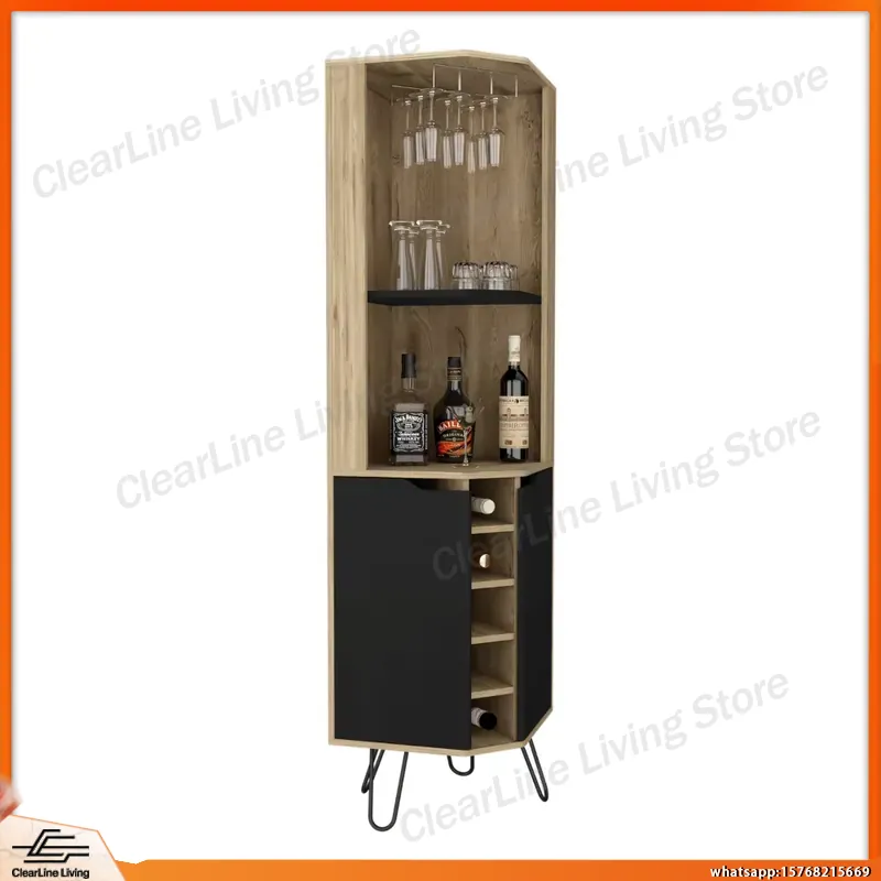 Corner Bar Cabinet with 6 Buil - Home Bar Shelves incelemesi ve fiyatı