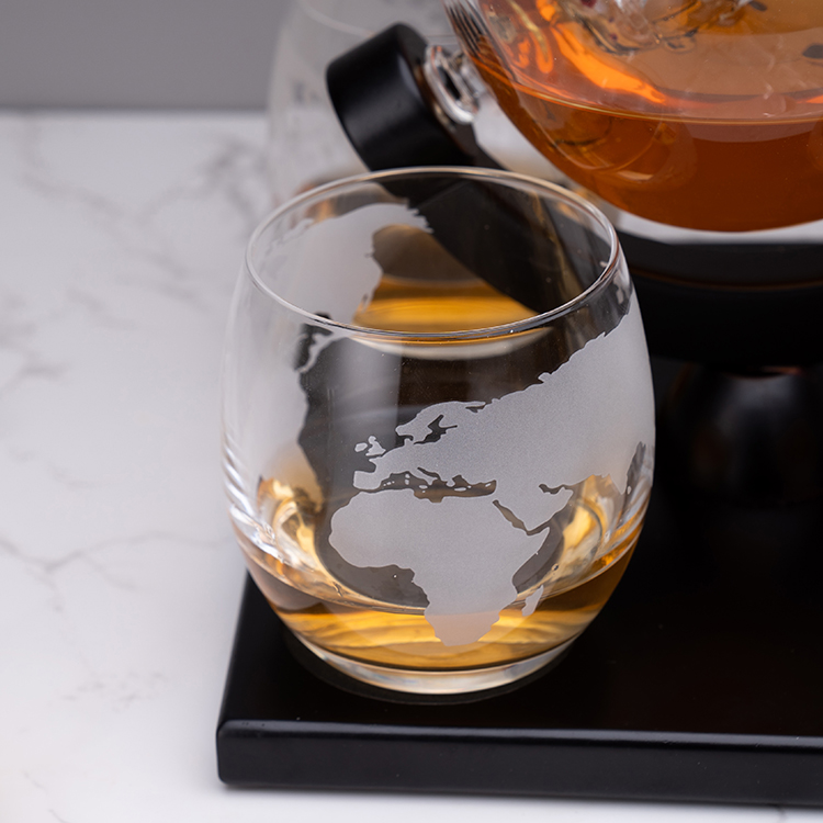 Factory Sale Custom 850ML High - Decanter Globe Set incelemesi ve fiyatı