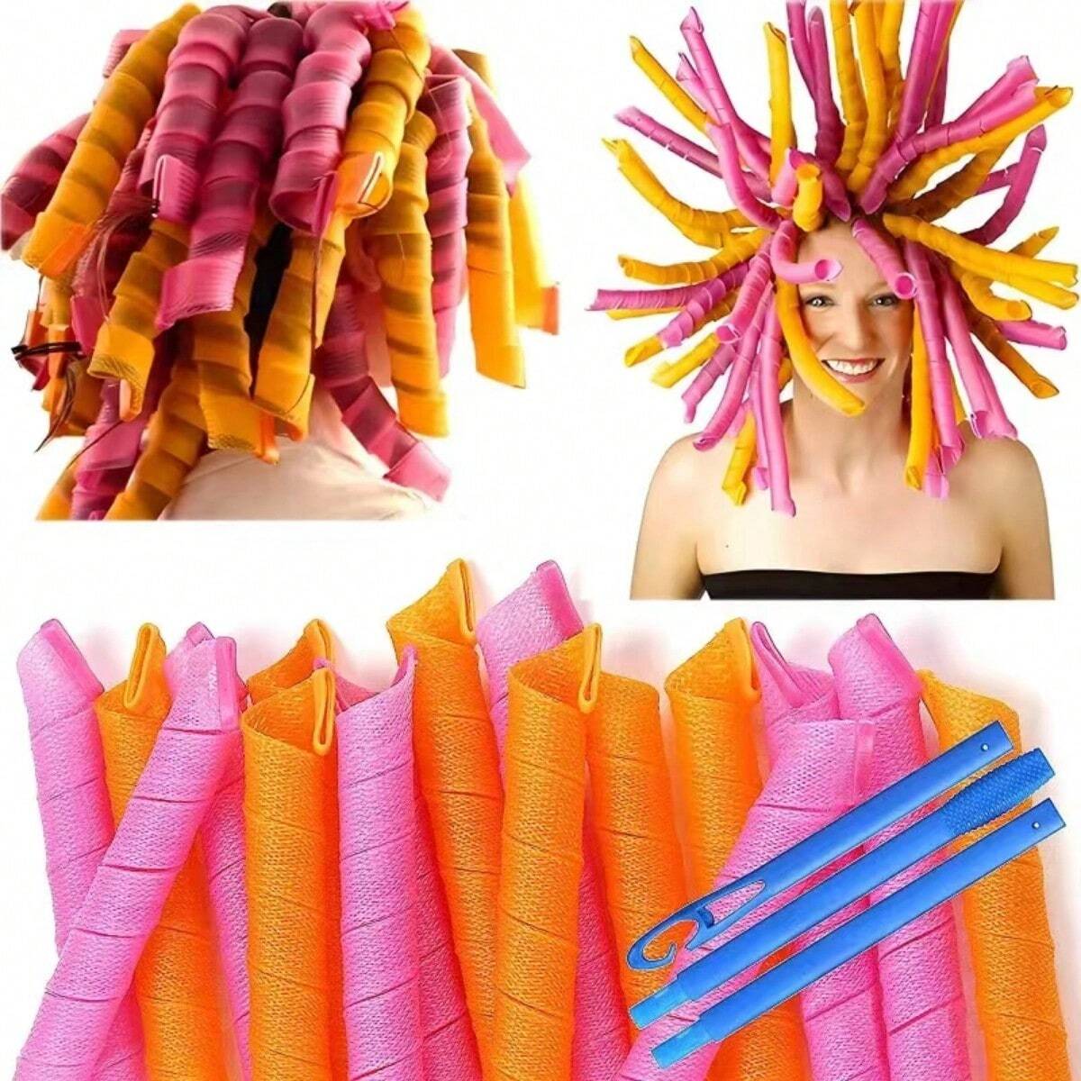 20Pcs Heatless Hair Curlers No - Home Barber incelemesi ve fiyatı