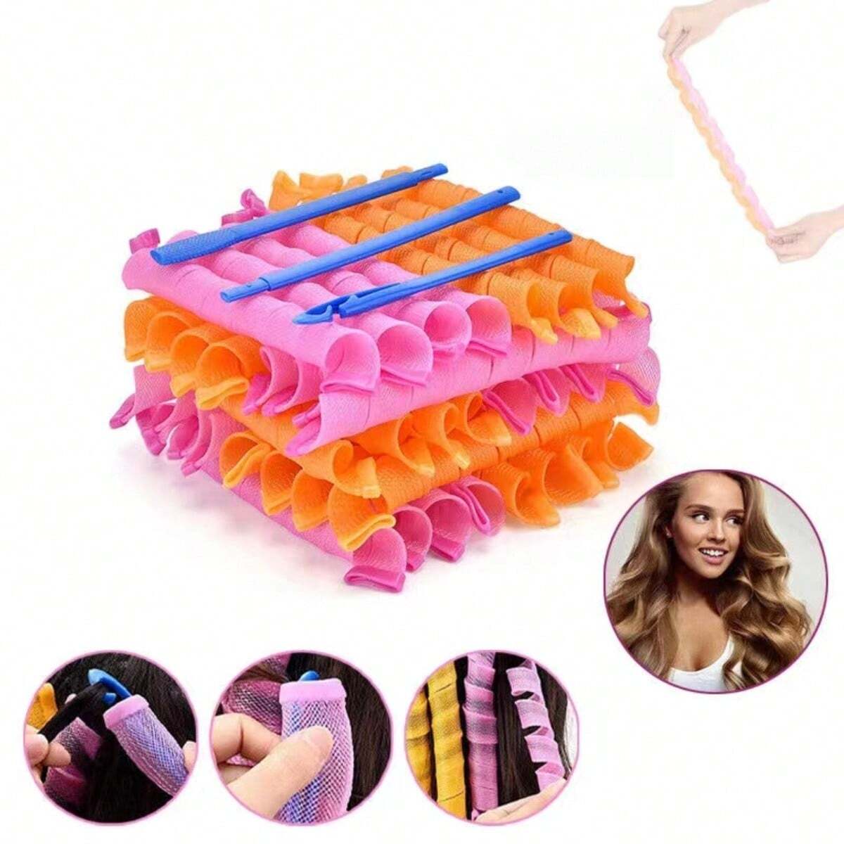 20Pcs Heatless Hair Curlers No - Home Barber incelemesi ve fiyatı