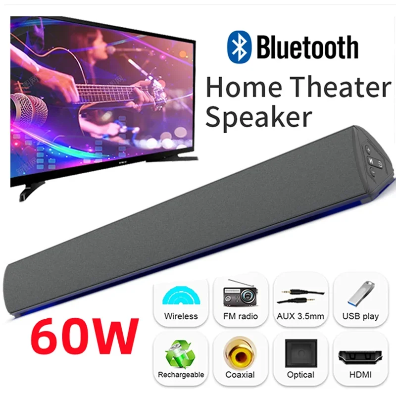 60W Wireless TV PC Soundbar Bl - Home Bar And Theater incelemesi ve fiyatı