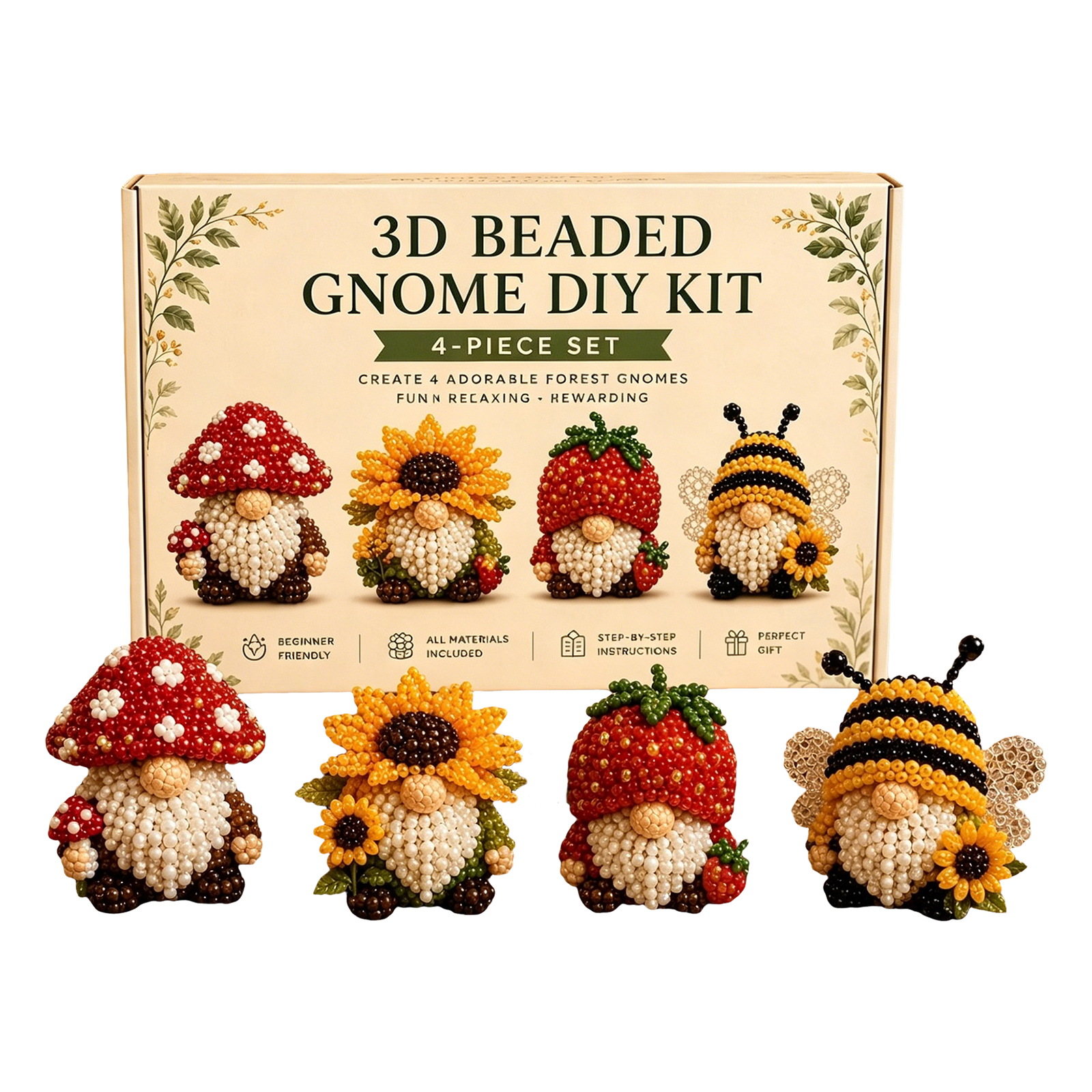 3D Beaded Gnome DIY Kit with F - Home Bargains incelemesi ve fiyatı