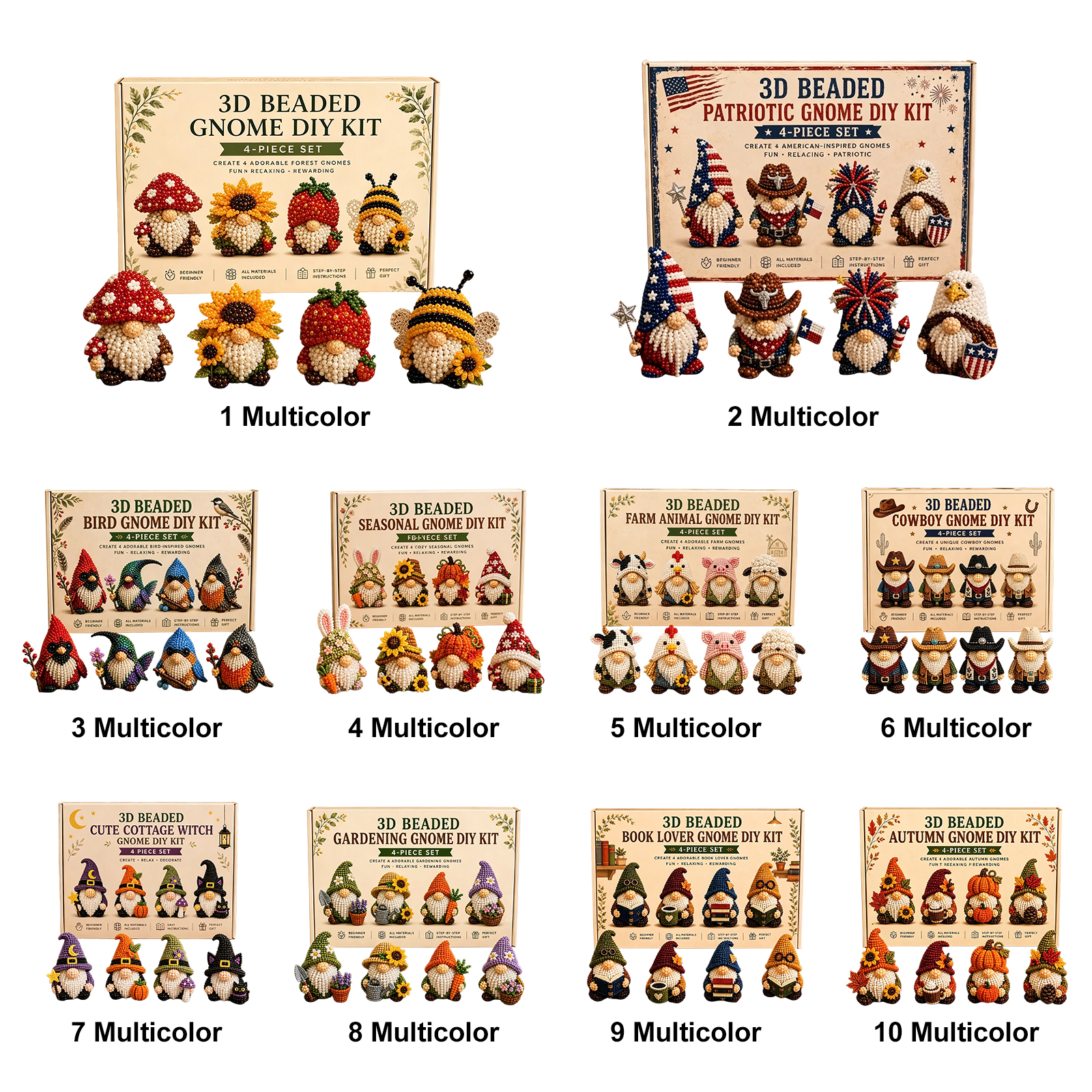 3D Beaded Gnome DIY Kit with F - Home Bargains incelemesi ve fiyatı