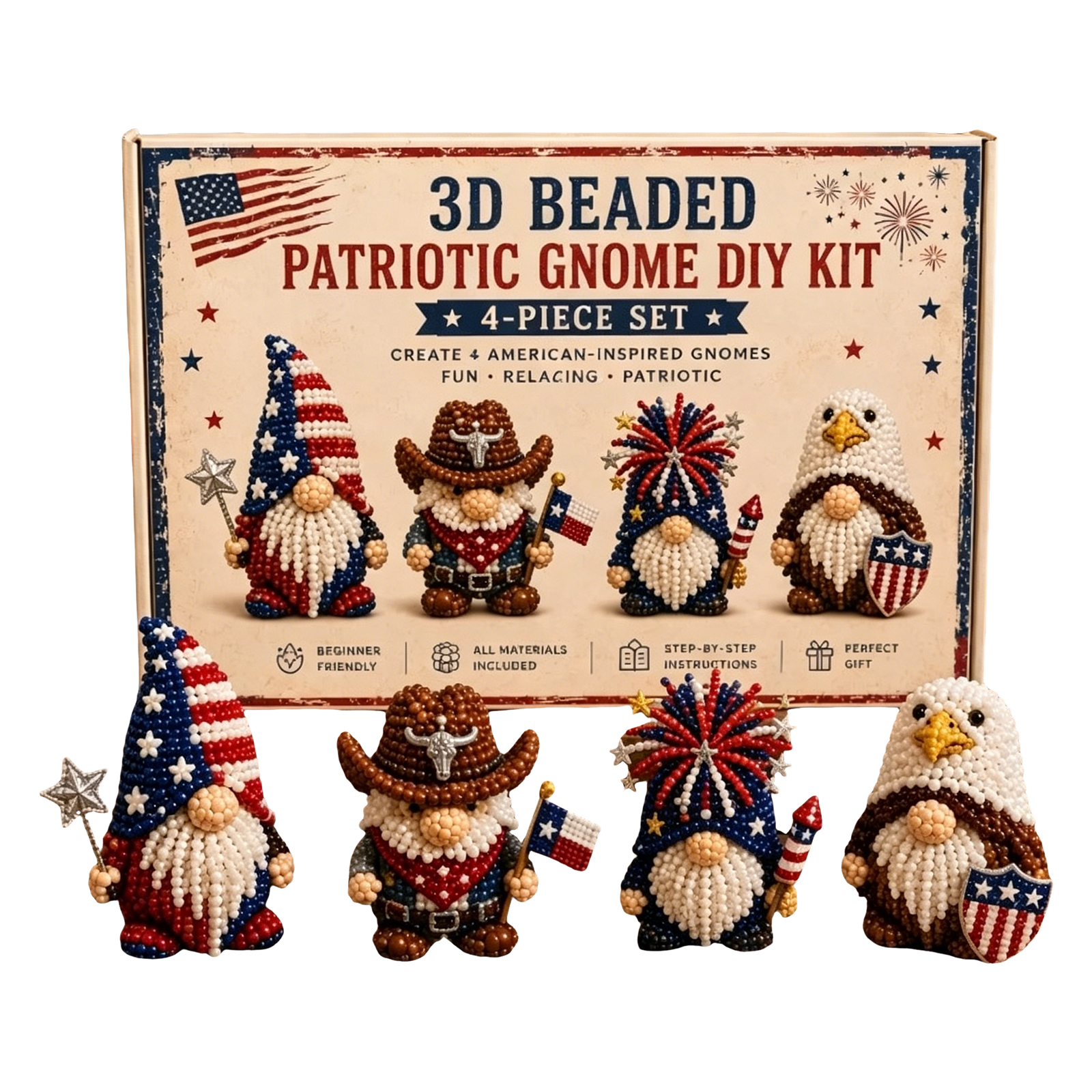 3D Beaded Gnome DIY Kit with F - Home Bargains incelemesi ve fiyatı