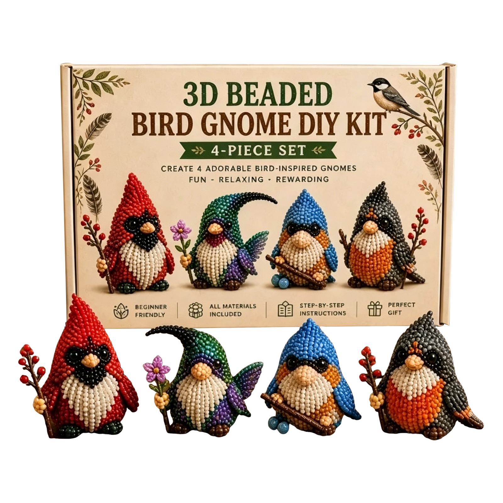 3D Beaded Gnome DIY Kit with F - Home Bargains incelemesi ve fiyatı
