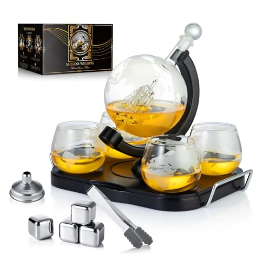 Whiskey Decanter Globe Set Gif - Decanter Globe Set incelemesi ve fiyatı