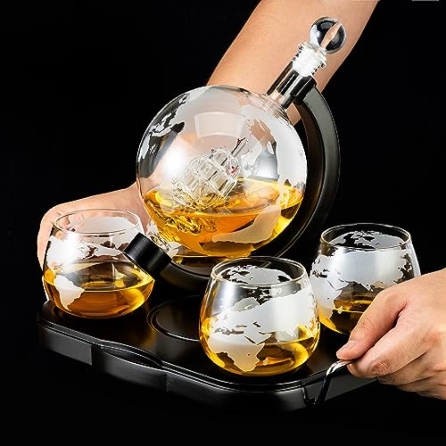 Whiskey Decanter Globe Set Gif - Decanter Globe Set incelemesi ve fiyatı