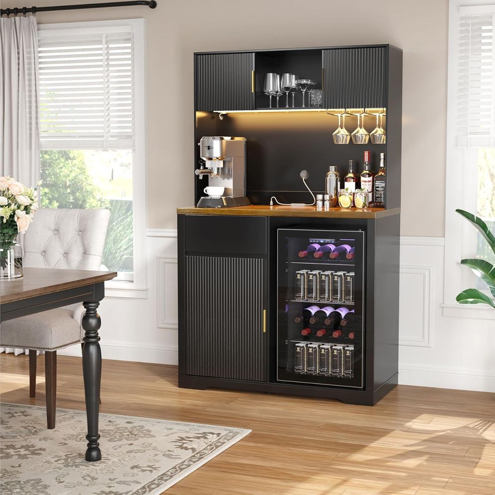 72 High Bar Cabinet with Ridge - Home Bar And Cabinet incelemesi ve fiyatı