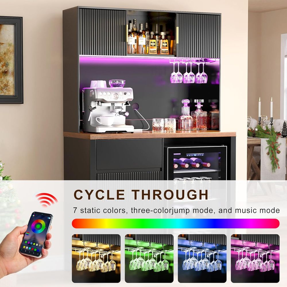 72 High Bar Cabinet with Ridge - Home Bar And Cabinet incelemesi ve fiyatı