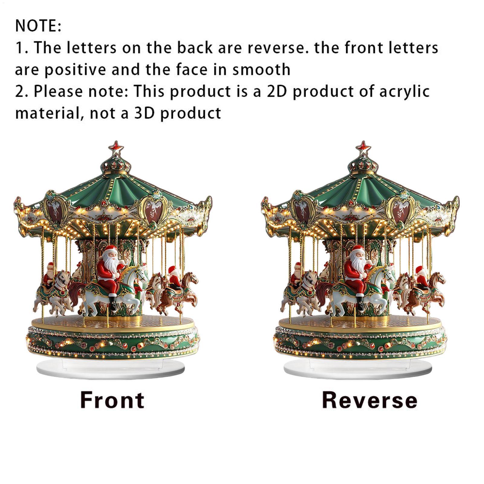 Christmas Carousel Acrylic 2D  - Home Bar Shelves incelemesi ve fiyatı