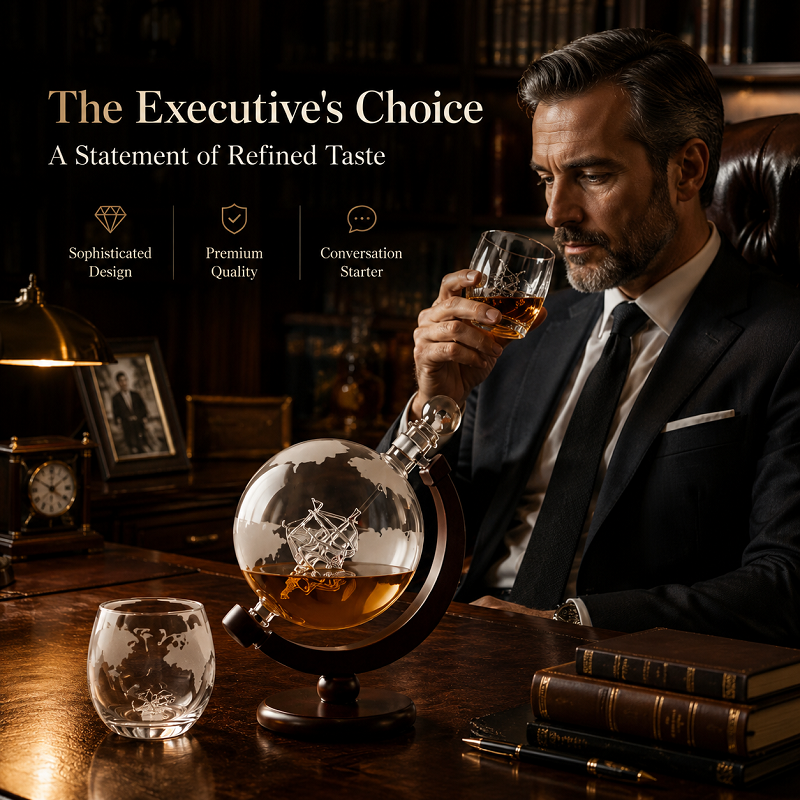 Globe Whiskey Decanter Set wit - Decanter Globe Set incelemesi ve fiyatı