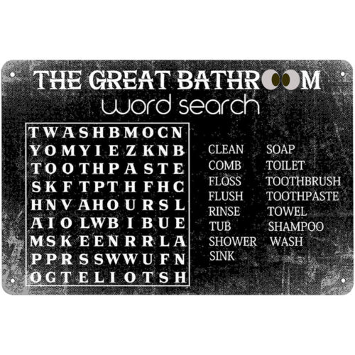 Funny Bathroom Word Search Met - Home Bar Word incelemesi ve fiyatı