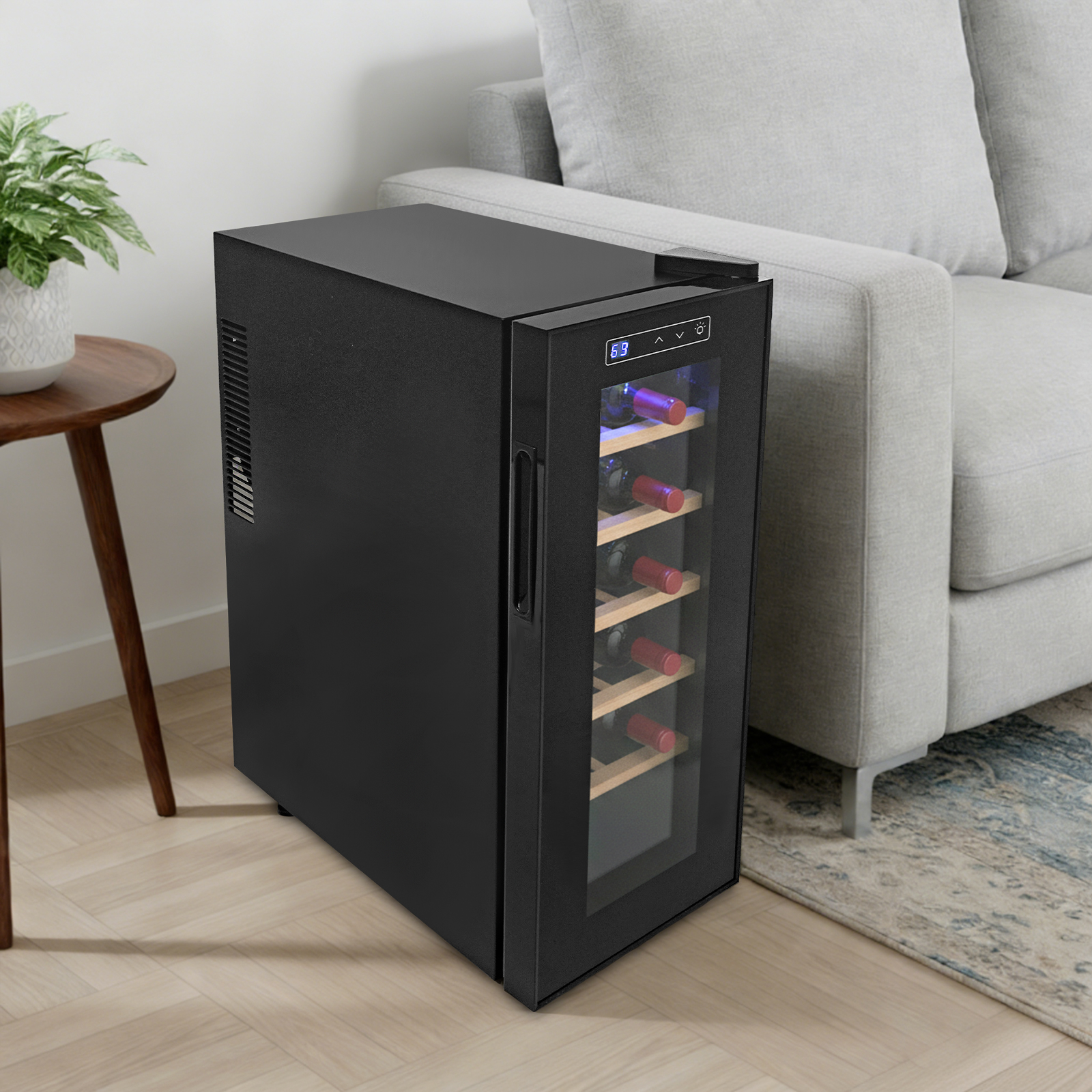 12 Bottle Wine Fridge, Freesta - Home Bar Shelves incelemesi ve fiyatı