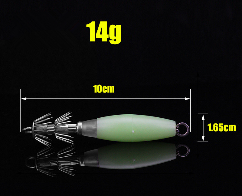 Glow Squid Hook 10cm/14g Doubl - Jigger Double Sided incelemesi ve fiyatı