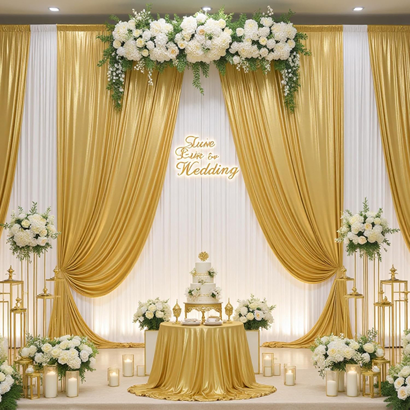 Gold Sequin Backdrop Curtain W - Home Bargains incelemesi ve fiyatı