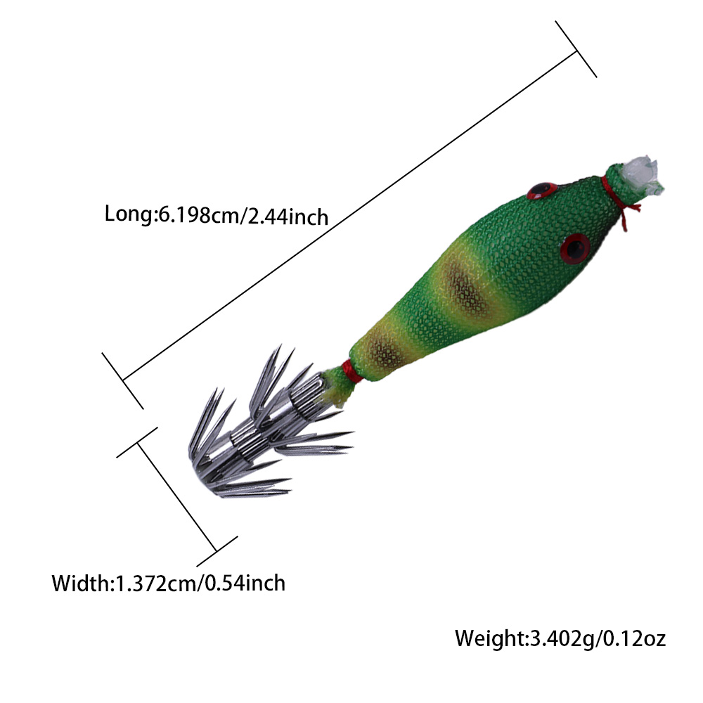 5 Pcs Squid Soft Baits, Lumino - Jigger Double Sided incelemesi ve fiyatı