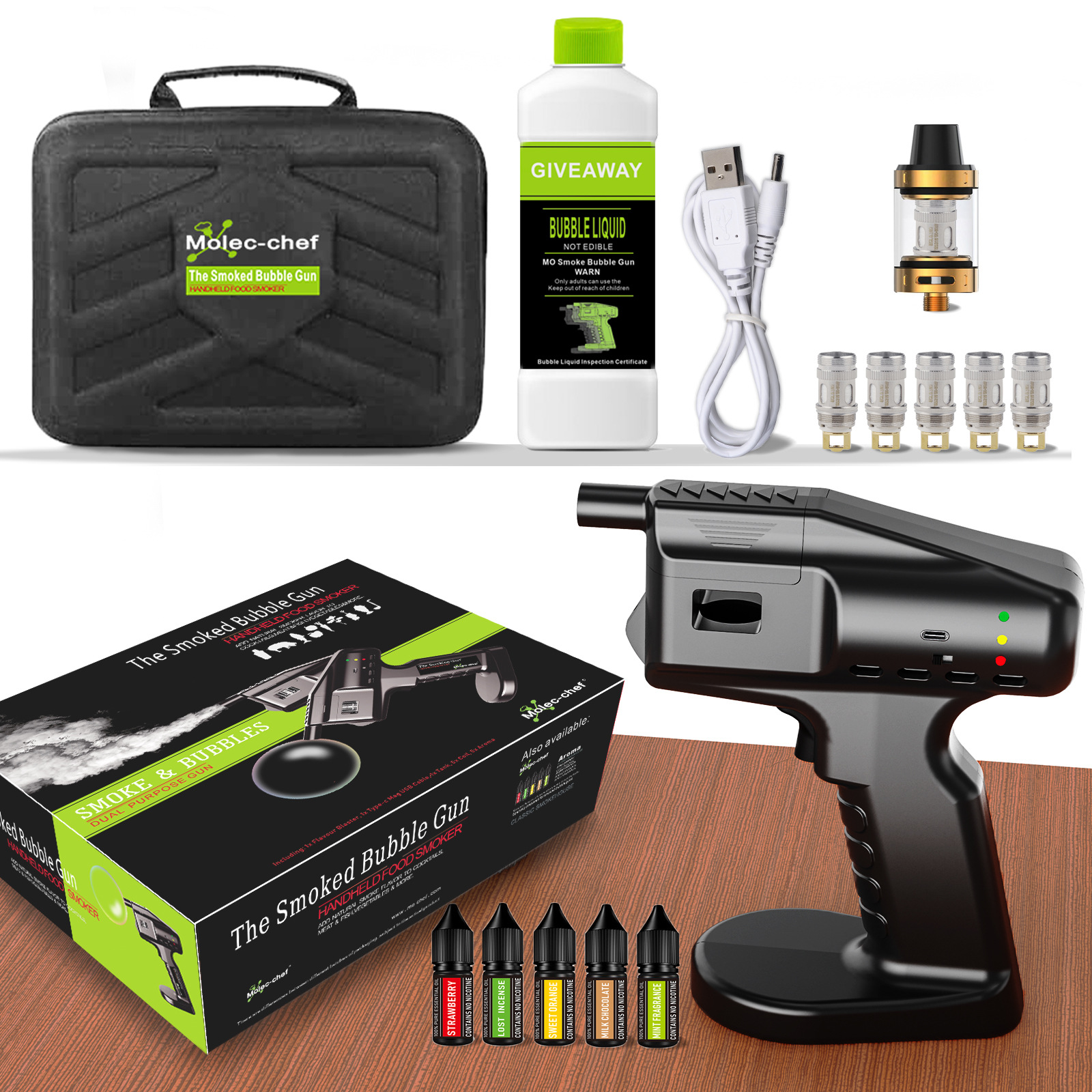 Smoking Flavor Blaster Cocktai - Smoking Gun Kit incelemesi ve fiyatı
