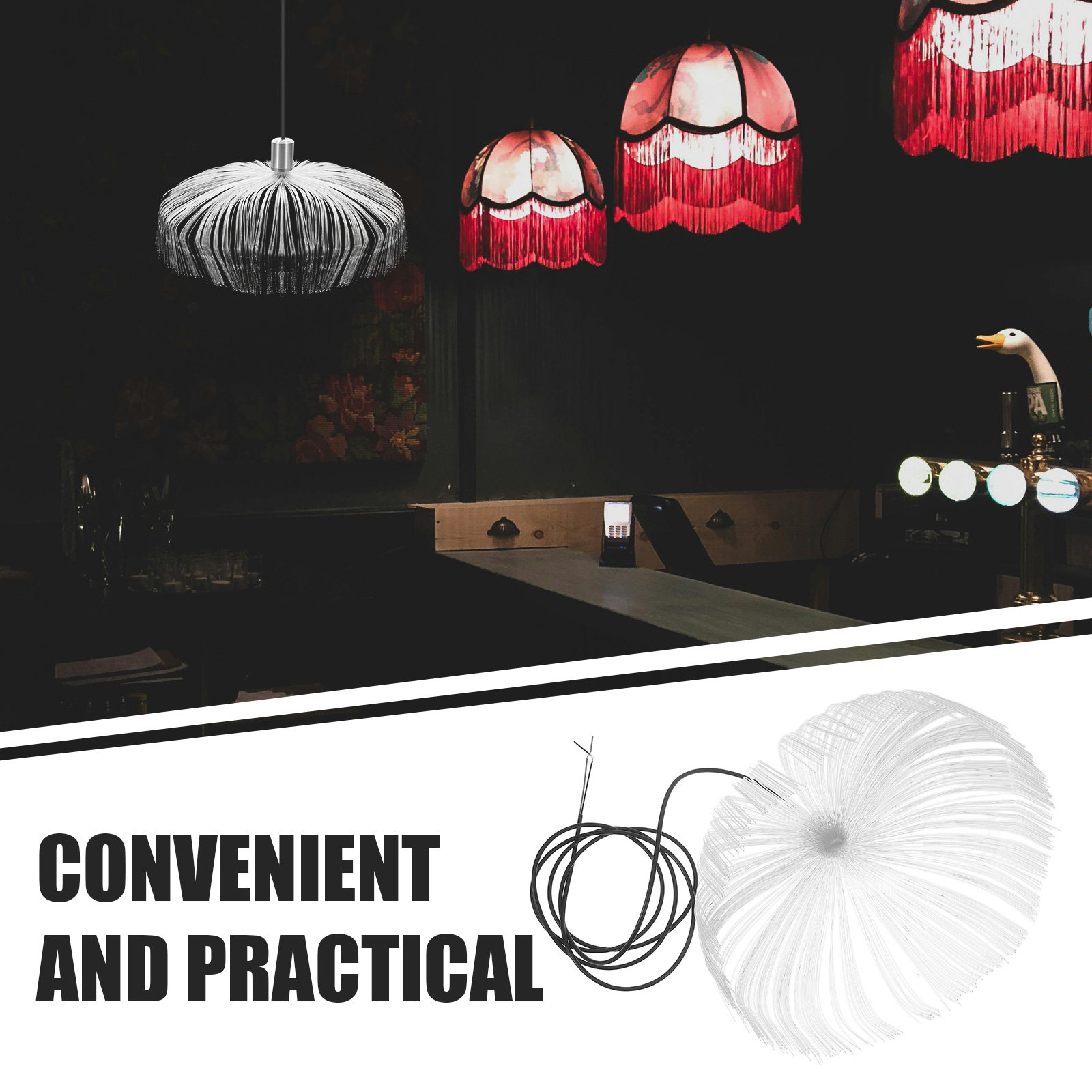 LED Fiber Optic Jellyfish Ceil - Home Bar And Theater incelemesi ve fiyatı
