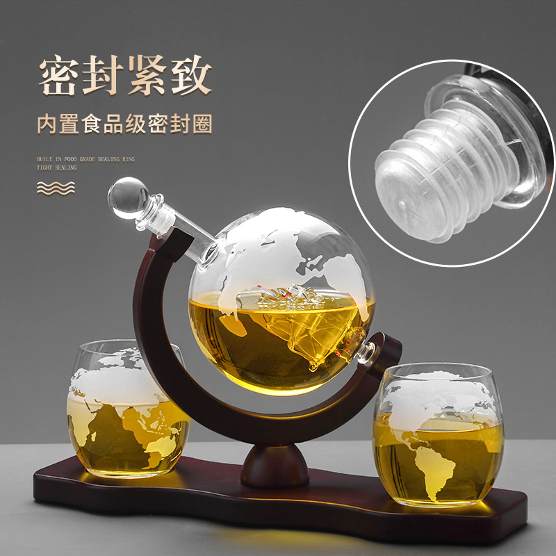 2025 Newest 3PC Glass Globe De - Decanter Globe Set incelemesi ve fiyatı