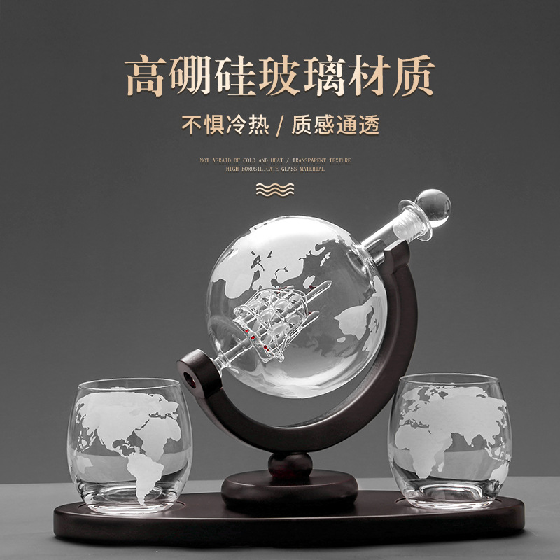 2025 Newest 3PC Glass Globe De - Decanter Globe Set incelemesi ve fiyatı