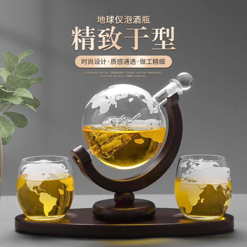 2025 Newest 3PC Glass Globe De - Decanter Globe Set incelemesi ve fiyatı