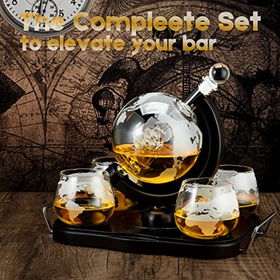 Whiskey Decanter Globe Set Gif - Decanter Globe Set incelemesi ve fiyatı