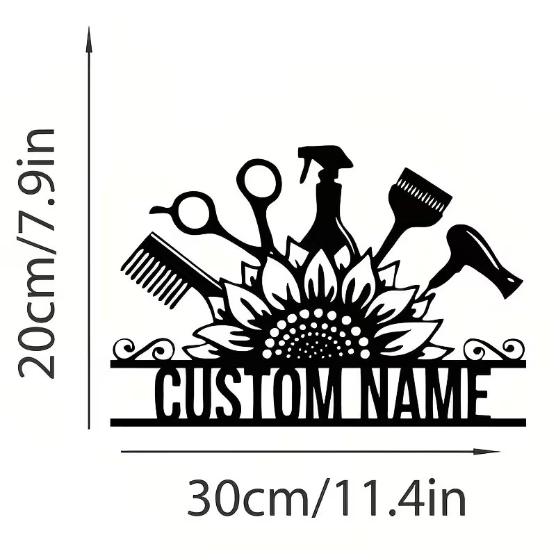 Custom Hair Stylist metal Name - Home Barber incelemesi ve fiyatı