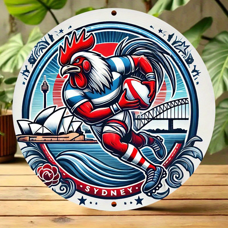 A vibrant Sydney Roosters wall - Home Bar Sydney incelemesi ve fiyatı