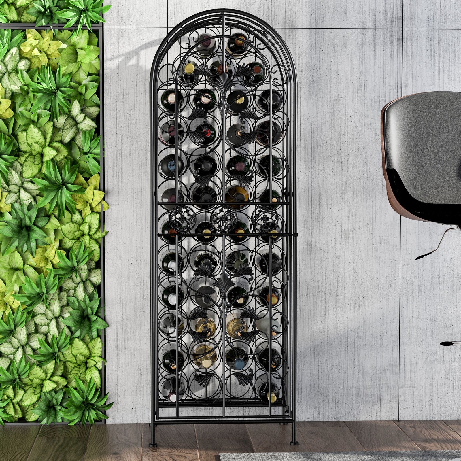 Free Standing Wine Rack 45 Bot - Home Bar And Cabinet incelemesi ve fiyatı
