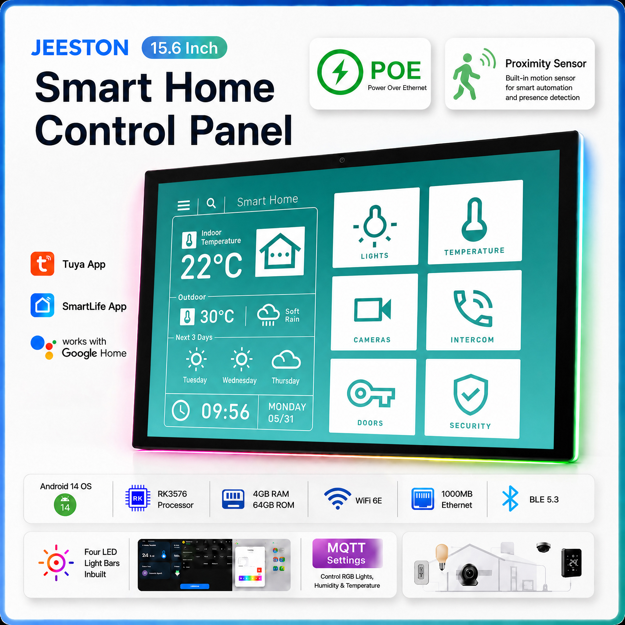 15.6 Inch Android 14 Smart Hom - Home Bar Android incelemesi ve fiyatı