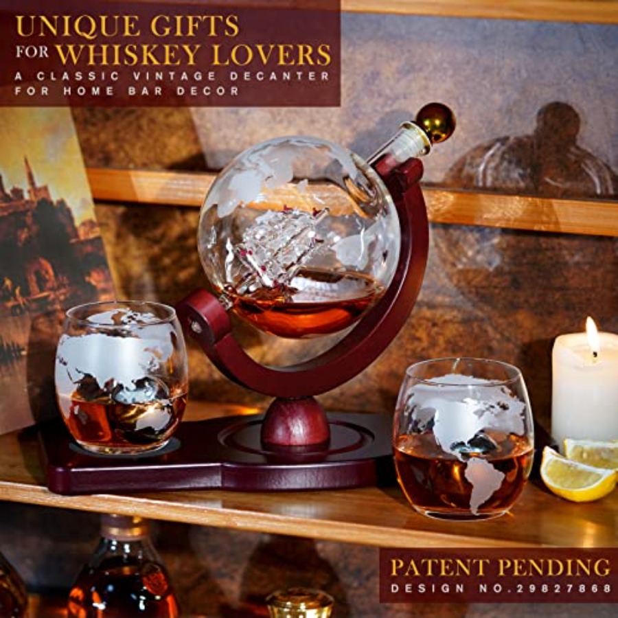 Gifts for Men Dad Fathers Day, - Decanter Globe Set incelemesi ve fiyatı