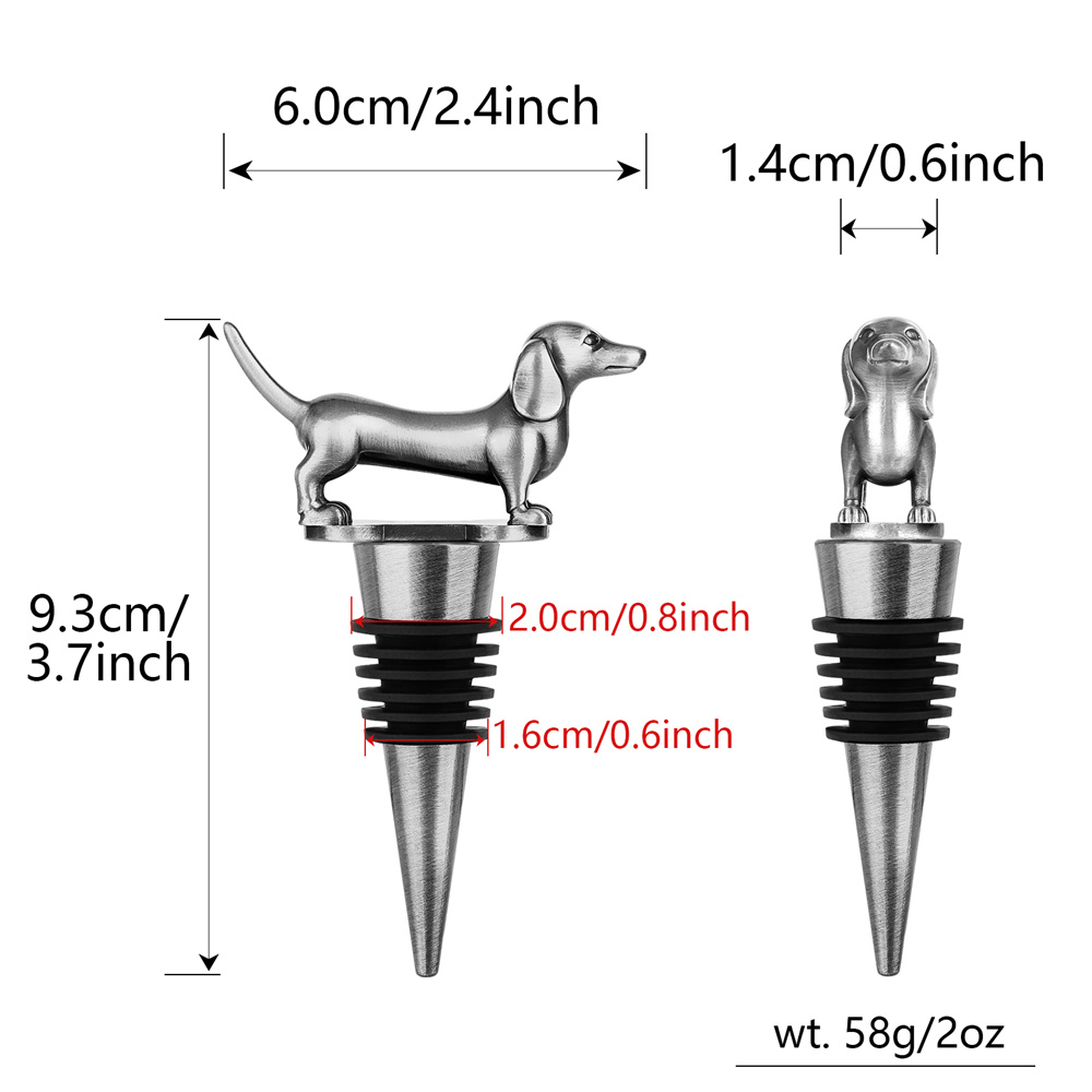 Wine Bottle Stopper Dachshund  - Wine Preservation Pump incelemesi ve fiyatı