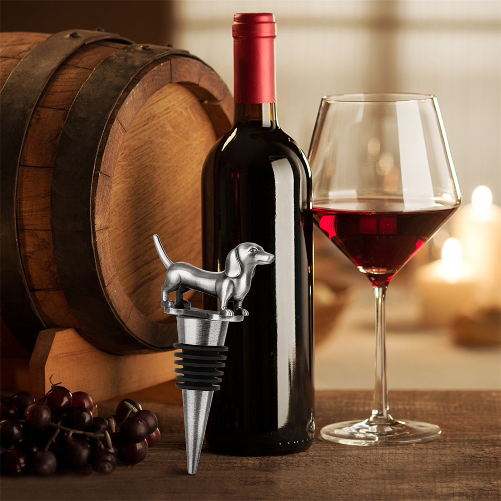 Wine Bottle Stopper Dachshund  - Wine Preservation Pump incelemesi ve fiyatı