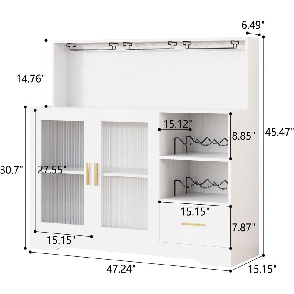 LED Lighted Home Bar Cabinet w - Home Bar Shelves incelemesi ve fiyatı