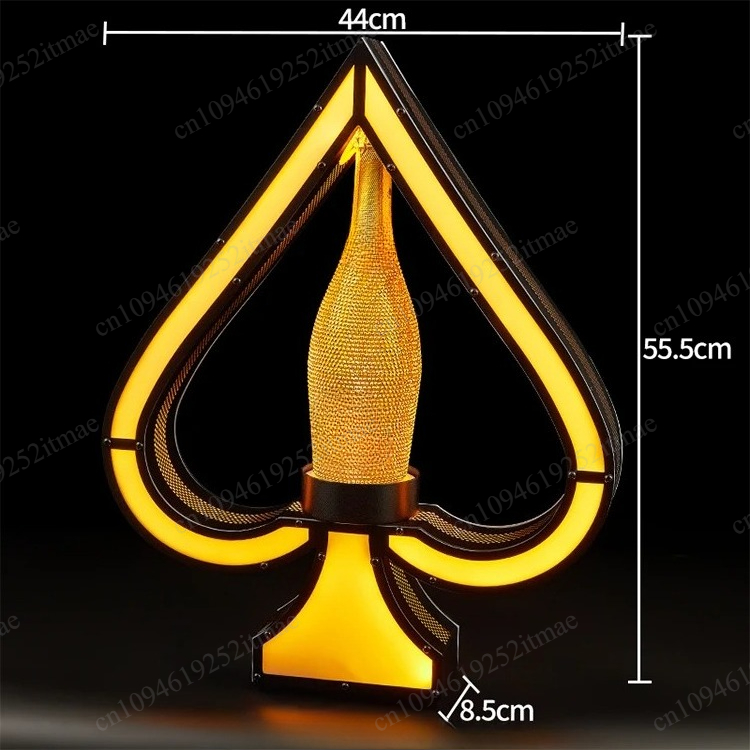 Iron Art Light Up Wine Bottle  - Home Bar Stand incelemesi ve fiyatı