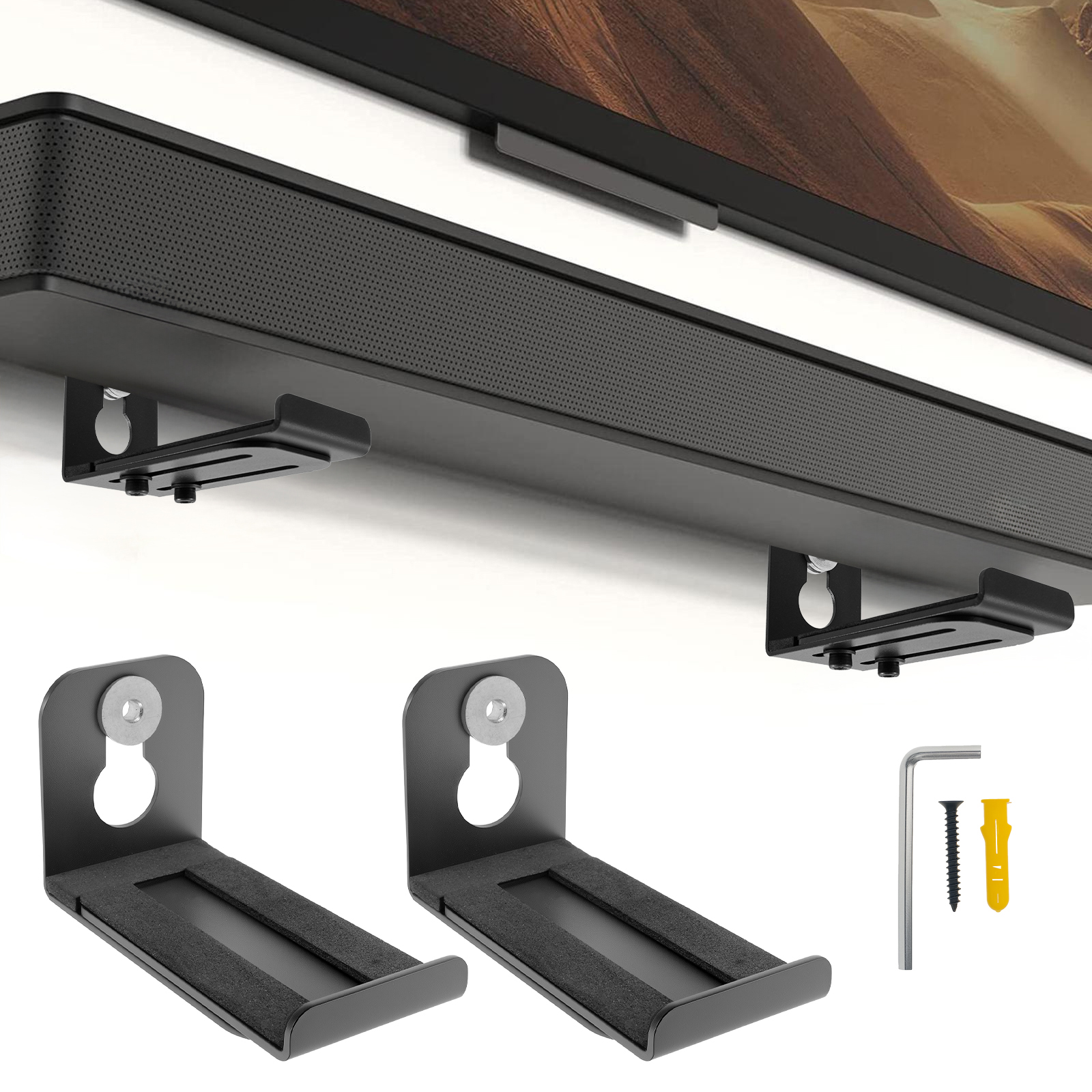 2Pcs Soundbar Speaker Stands W - Home Bar Stand incelemesi ve fiyatı