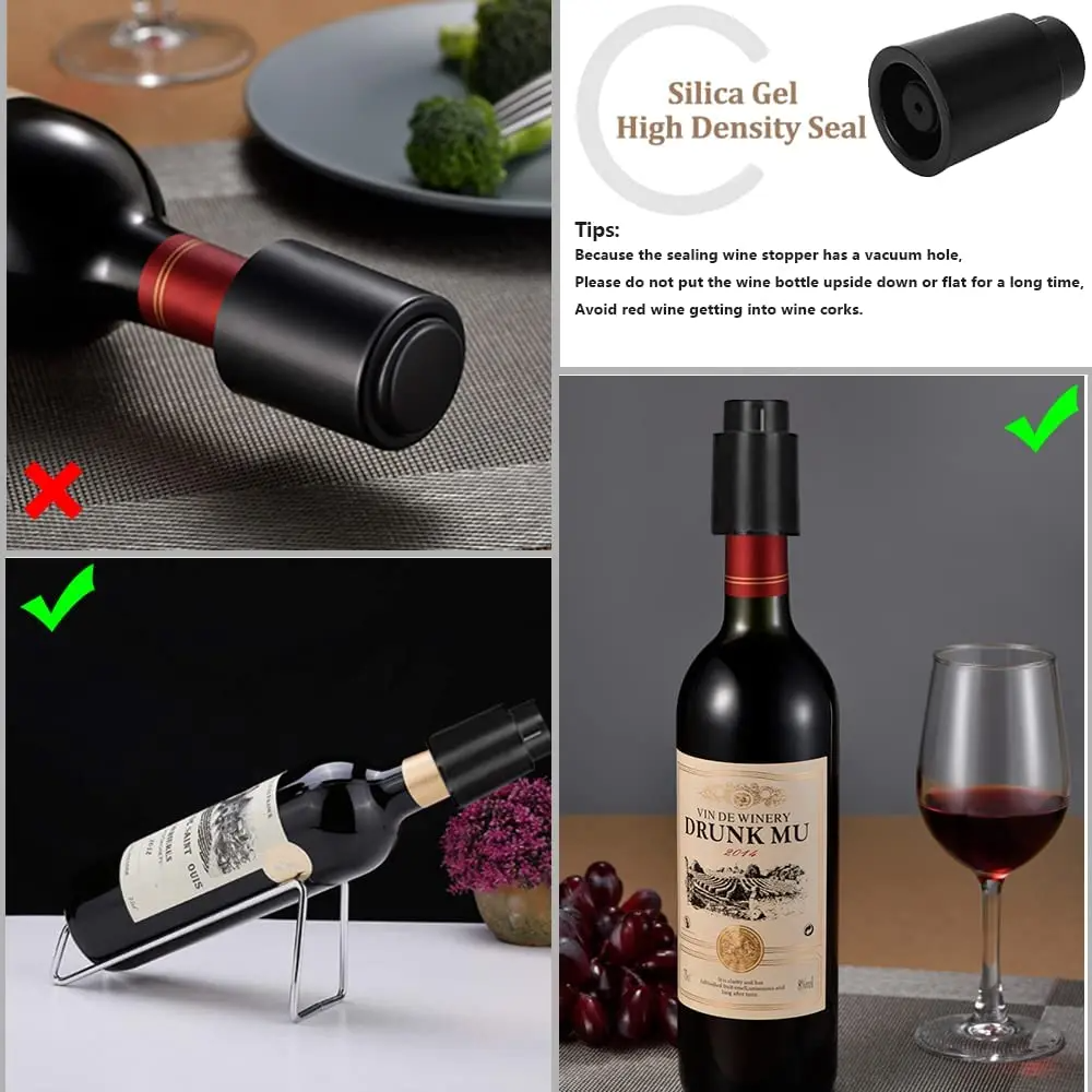 Vacuum Wine Bottle Cap Stopper - Wine Preservation Pump incelemesi ve fiyatı