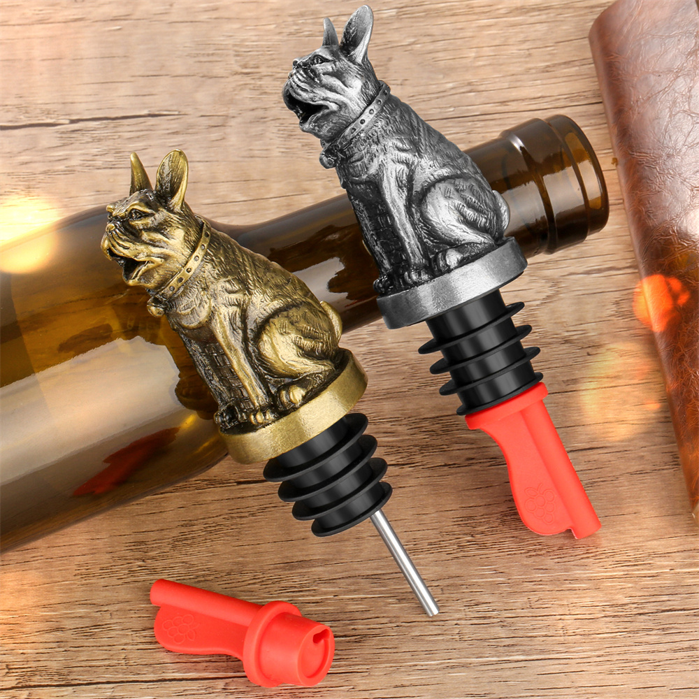 Cute French Bulldog Wine Pouer - Wine Preservation Pump incelemesi ve fiyatı