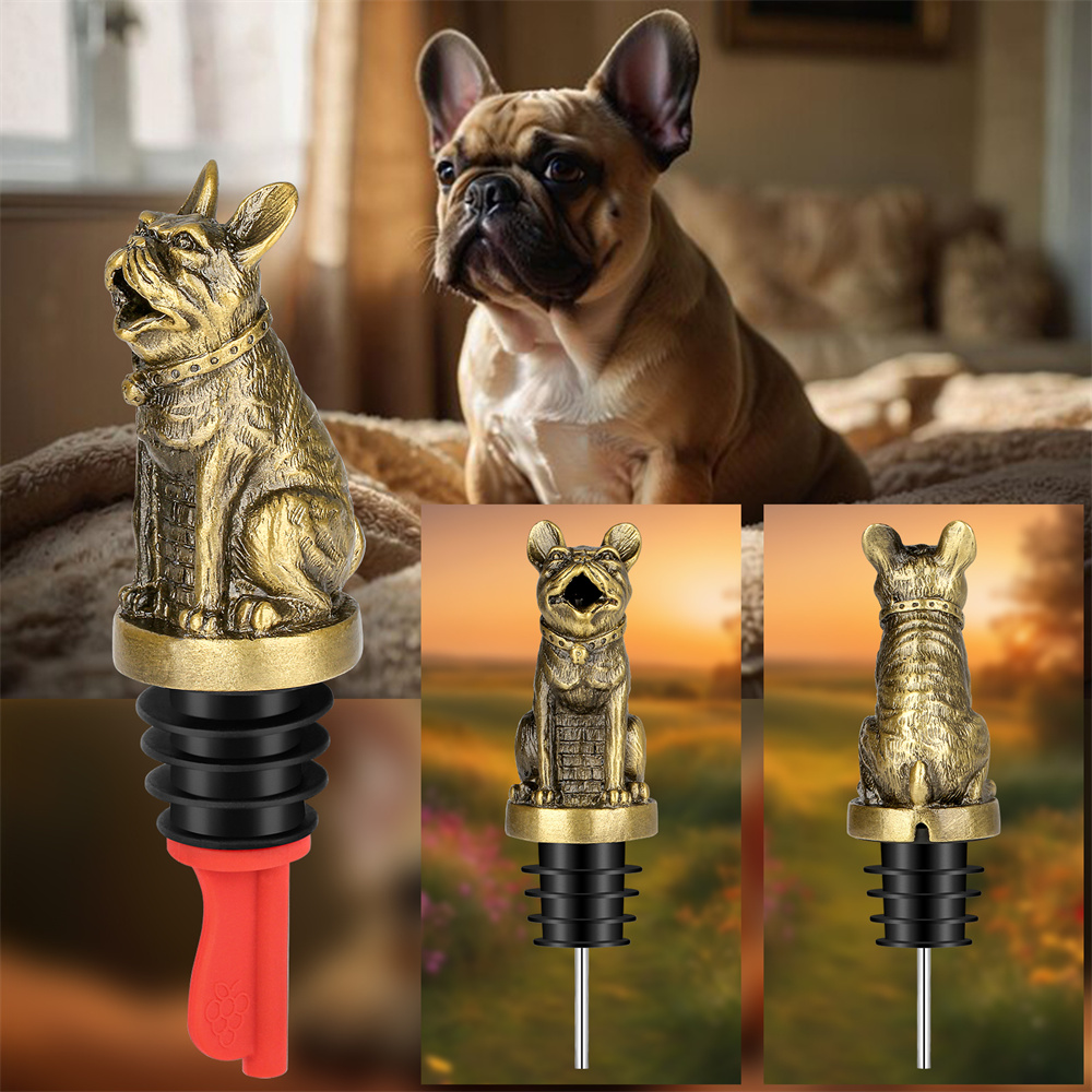 Cute French Bulldog Wine Pouer - Wine Preservation Pump incelemesi ve fiyatı