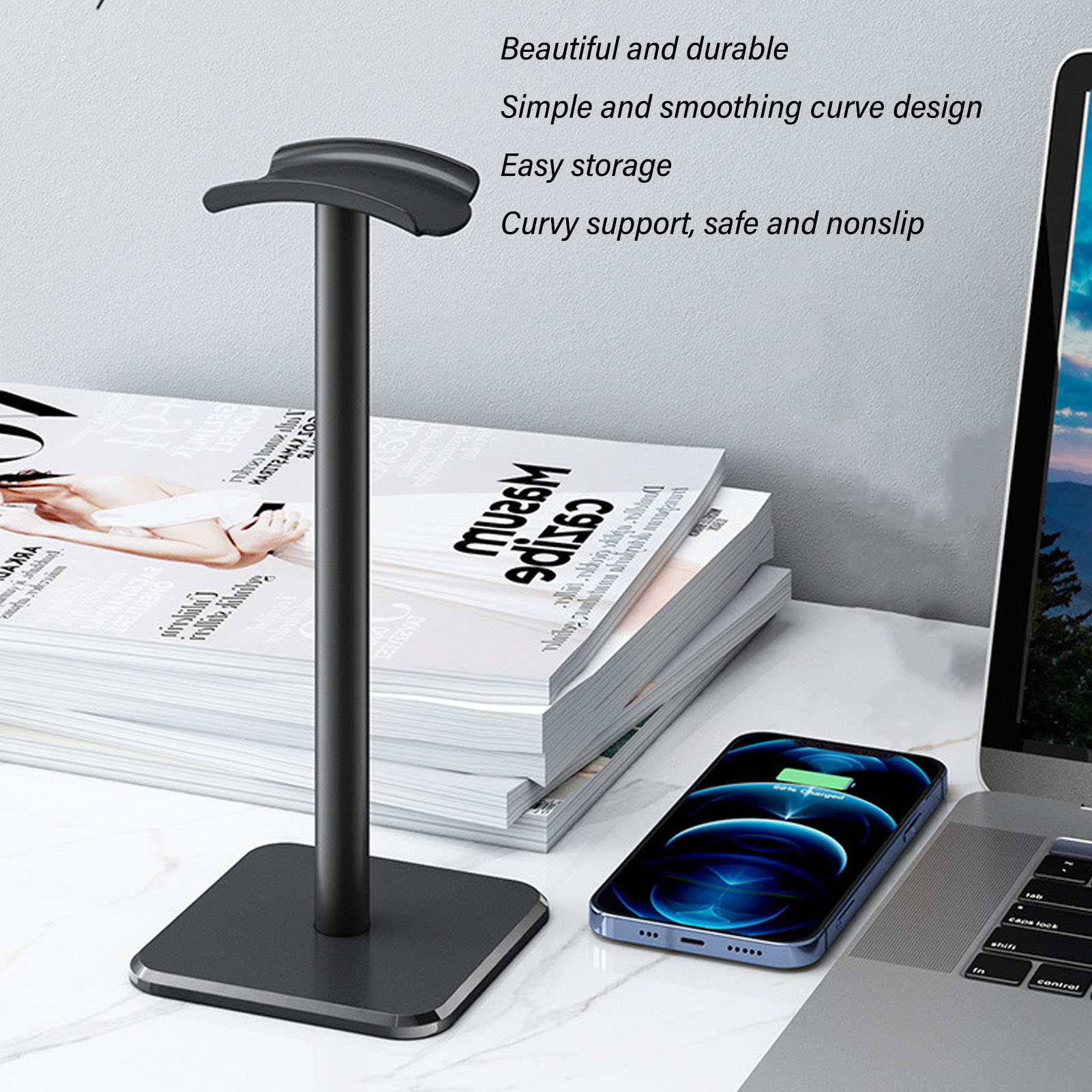 Headphone Stand Rounded Corner - Home Bar Stand incelemesi ve fiyatı