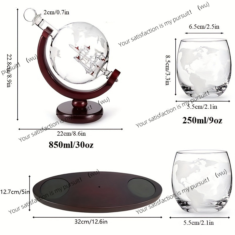 Whiskey Decanter Globe Set wit - Decanter Globe Set incelemesi ve fiyatı